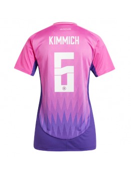 Tyskland Joshua Kimmich #6 Replika Borta Kläder Dam EM 2024 Kortärmad